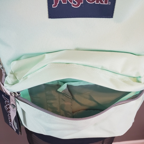 Jansport Superbreak Brooke Green/Mint Backpack - Picture 7 of 8